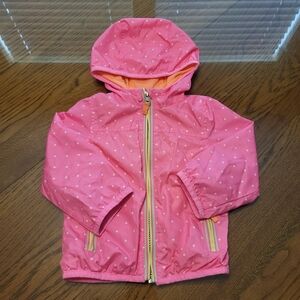Carter's Pink and Orange Polka Dot Jacket